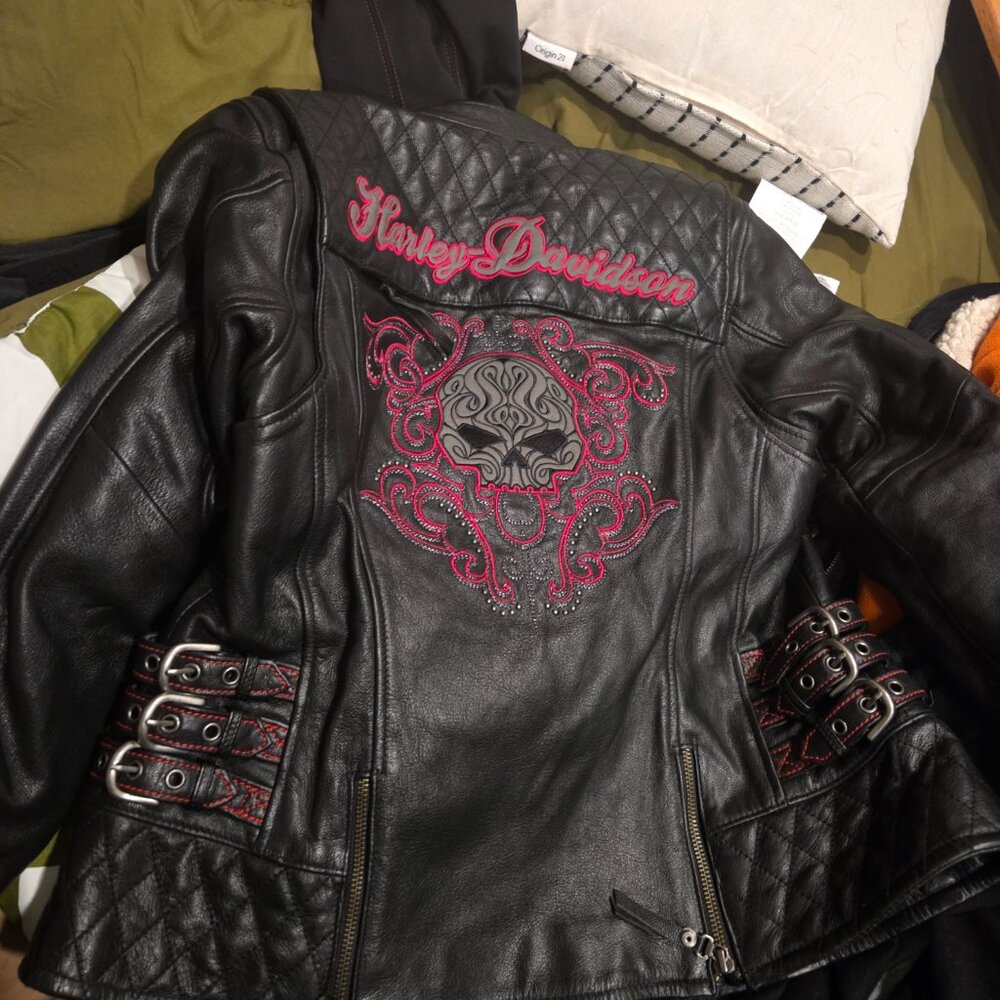Harley Davidson Motorcycle Jacket Women's Small - Picture 3 of 5